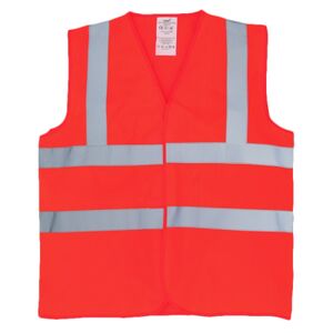 Flame-retardant hi-vis sleeveless waistcoat (HVW100FR) Thumbnail