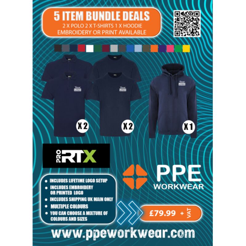5x Item ProRTX Polo, T-Shirt & Hoodie Bundle Thumbnail